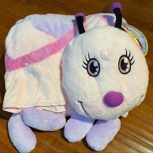 COPY - Plush Blanket- Pink Butterfly